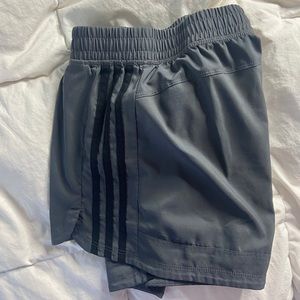 Grey adidas shorts